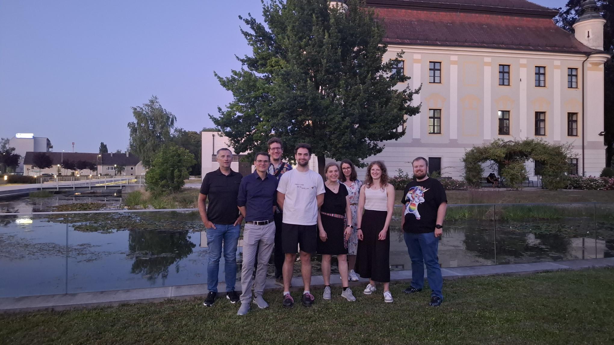 A part of the DML team at the FH Upper Austria Summer Party.