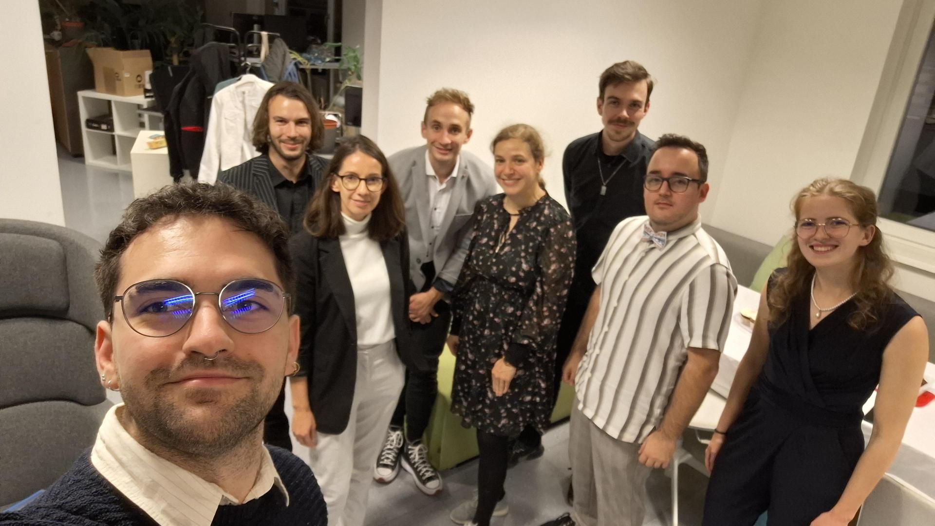 Group picture after the dinner.