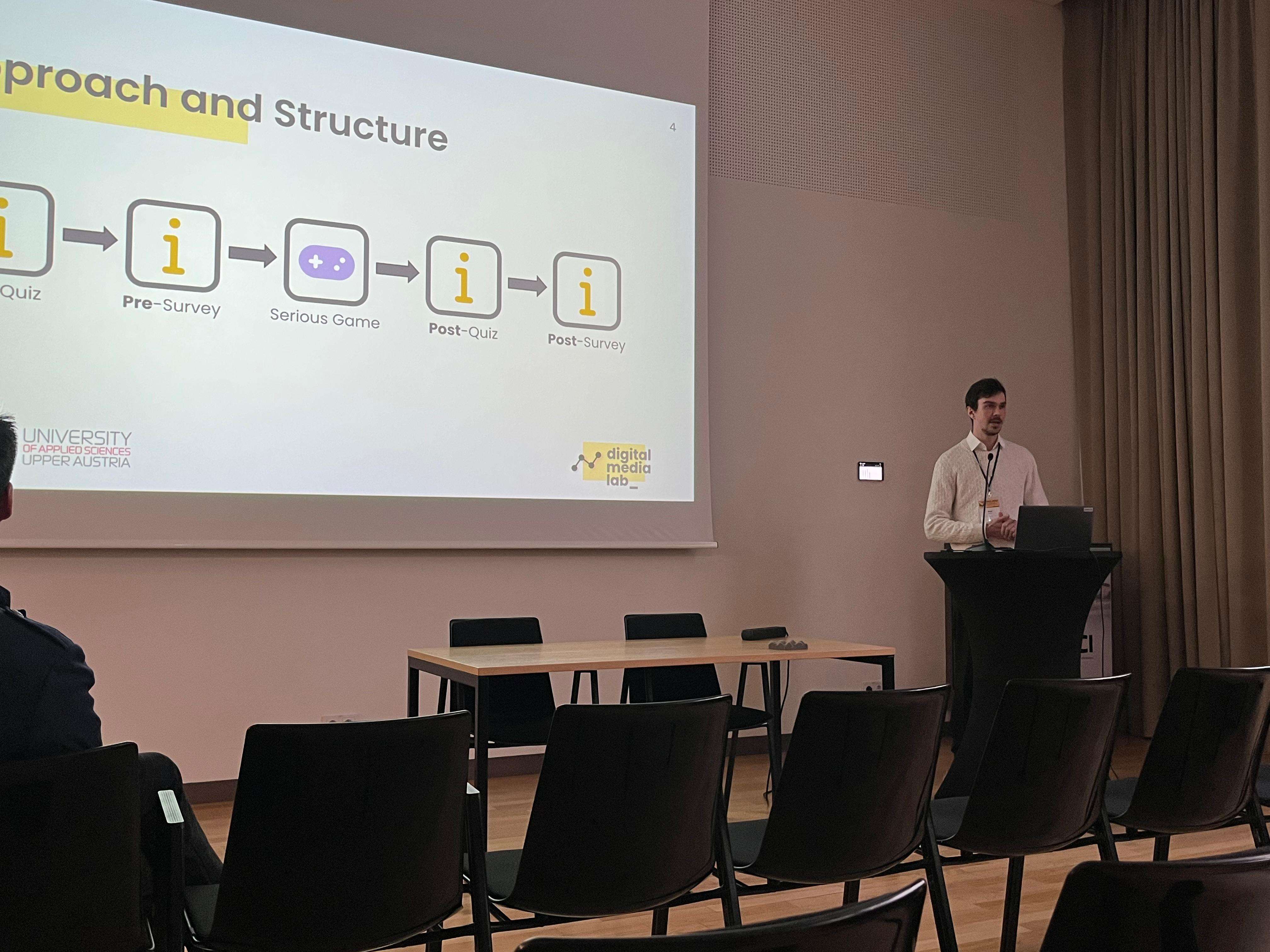 Paul presenting his paper.